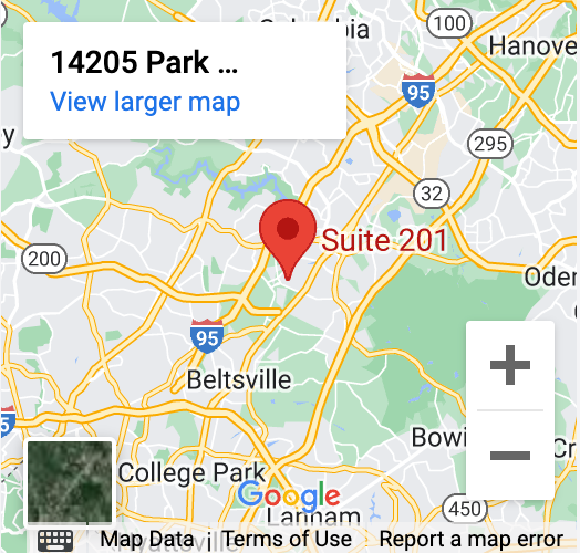 Google map image of an Outreach Recovery location in Maryland